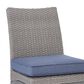 Ashley Half Moon Beach Patio Side Chair with Cushion in Gray (Set of 2), , large