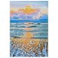 Safavieh Barbados Tropical Sunset 3"3" x 5" Gold and Blue Indoor/Outdoor Area Rug, , large