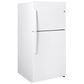 GE Appliances 21.2 Cubic Feet Top Freezer Refrigerator in White, , large