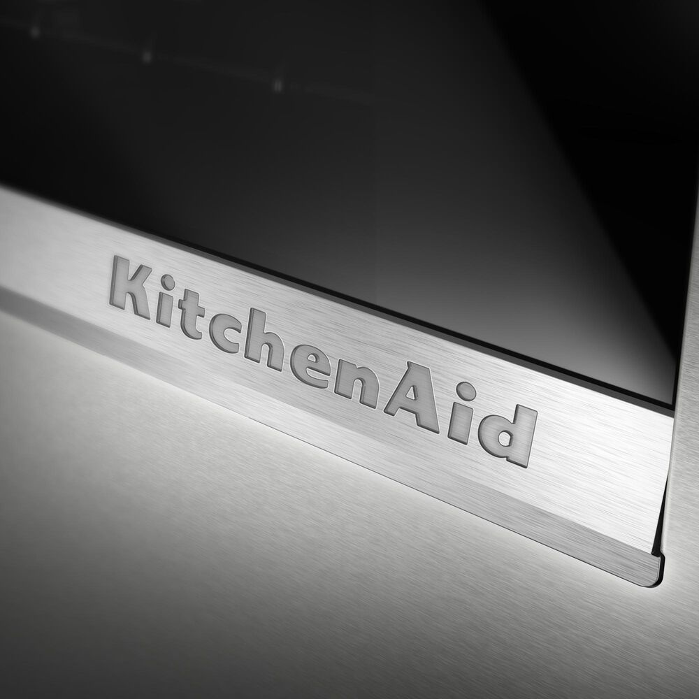 KitchenAid 2-Piece Kitchen Package with 30" Slide-In Smart Gas Range and 30" Over-the-Range Microwave Oven in PrintShield Stainless Steel, , large