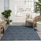 Nourison Versatile 4" x 6" Navy Blue Indoor/Outdoor Area Rug, , large