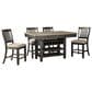Ashley Tyler Creek 5-Piece Counter Height Set in Textured Black, , large
