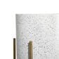 Maple and Jade Deep Recessed Dome Planter with Removable Stand in Matte White and Gold (Set of 2), , large