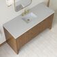 James Martin Hudson 60" Single Bathroom Vanity in Honey Oak with 3 cm Lime Delight Silestone Top and Rectangular Sink, , large