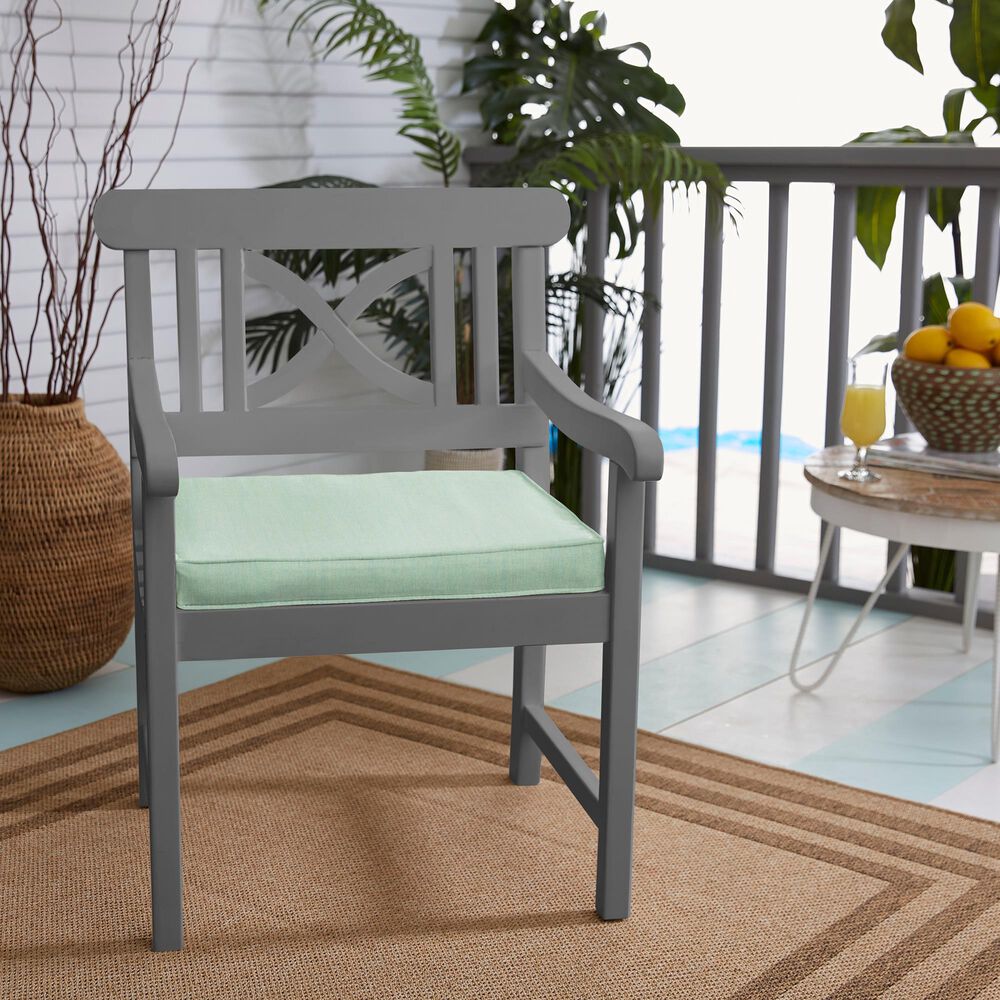 Sorra Home Sunbrella 17" Chair Pad in Canvas Spa (Set of 2), , large