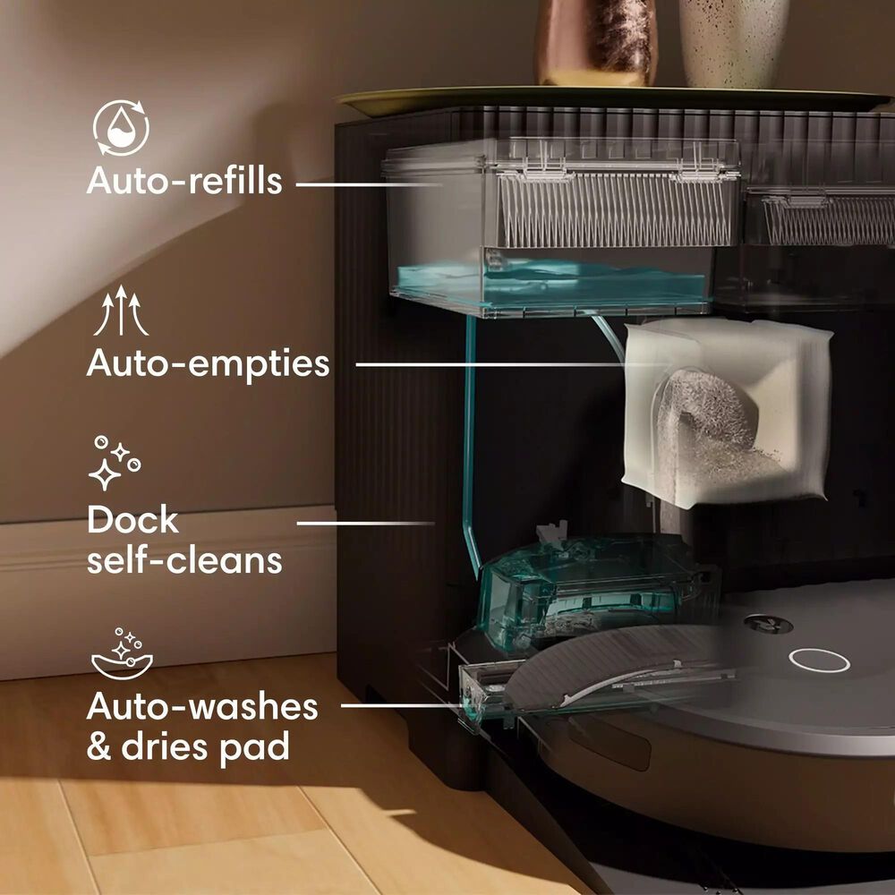 iRobot Roomba Combo 10 Max Robot with AutoWash Dock in Black, , large