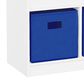 RiverRidge Home 2-Cubby Kid Book Rack with 2-Blue Bin in White, , large