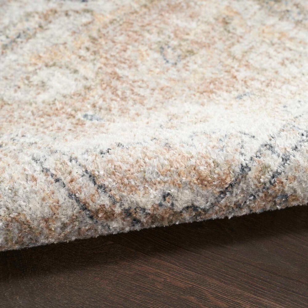 Nourison Astra Machine Washable 2&#39;2&quot; x 8&#39; Beige Runner, , large