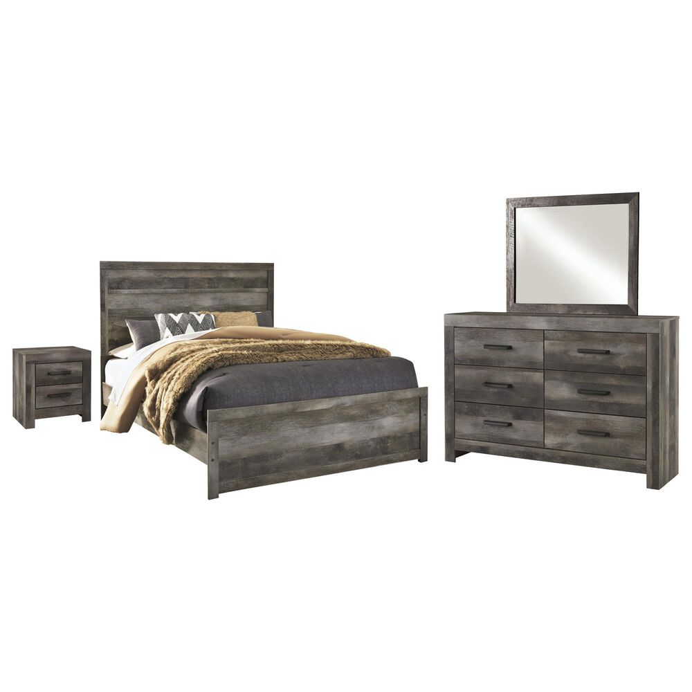 Ashley Wynnlow 3-Piece Queen Panel Bed Set in Gray, , large