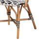 Baxton Studio Ambre Side Chair in Black and White (Set of 2), , large