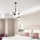 Hunter Hepburn 1-Light Semi-Flush Mount in Matte Black, , large