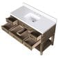 Lexora Home Norwalk 48" Single Bathroom Vanity in Grey Oak with White Cultured Marble Top and Rectangular Sink, , large