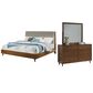 Flexsteel Ludwig 3 Piece Queen Bedroom Set in Walnut, , large