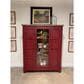 Legacy Classic Furn Direct Shp Vintage Market Curio Cabinet in Barnwood Oak and Spiced Apple, , large