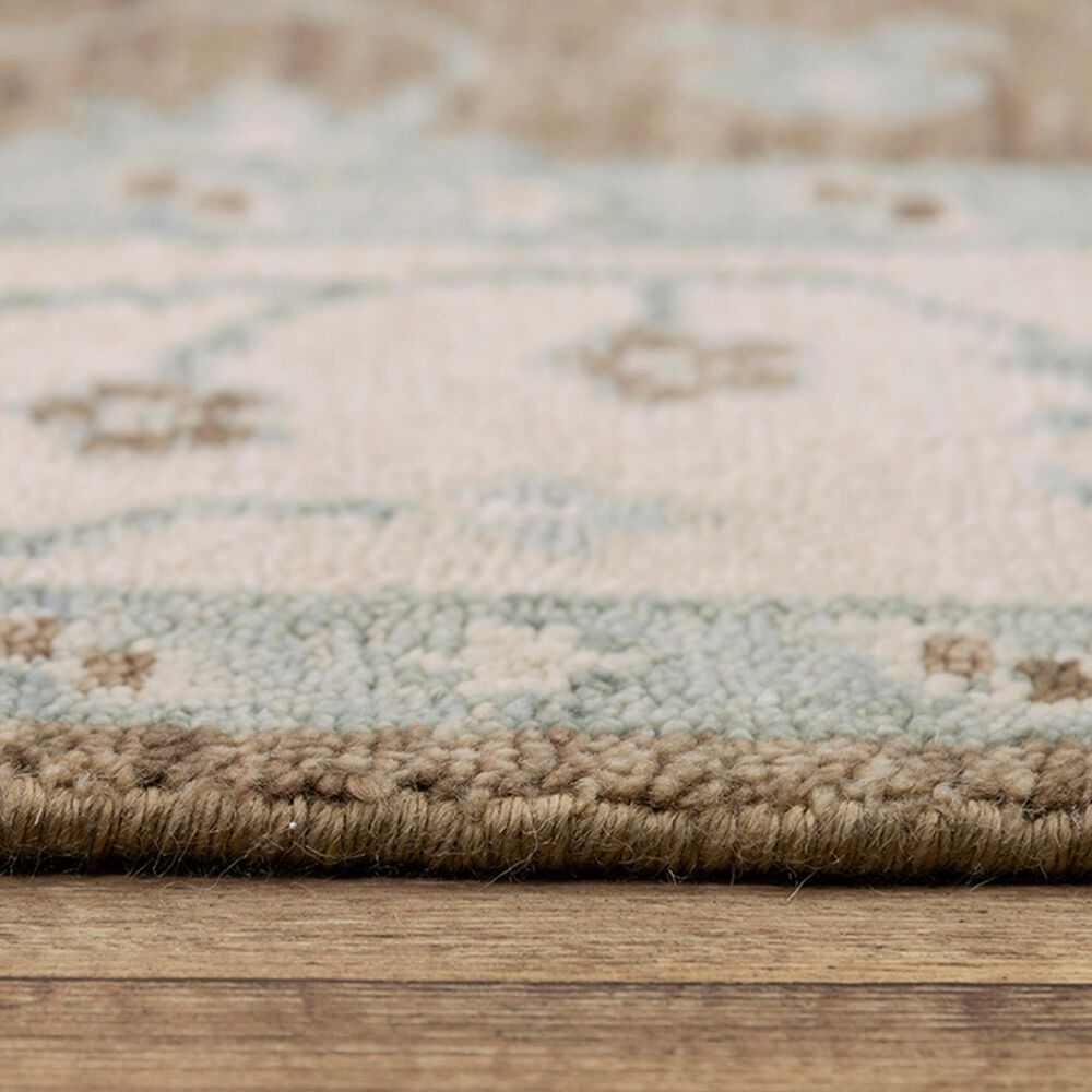 RIZZY Belmont 6&#39; x 9&#39; Brown, Ivory and Light Blue Area Rug, , large