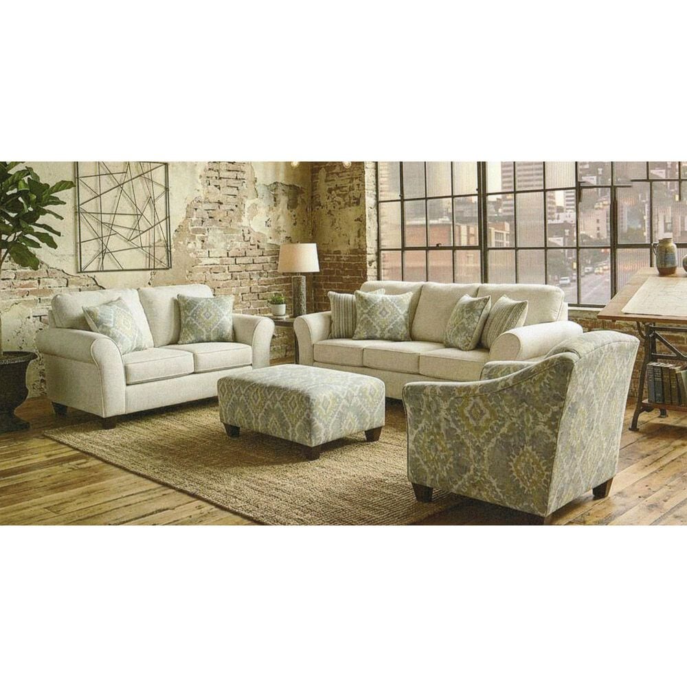 Arapahoe Home Giggles Stationary Sofa in Parchment