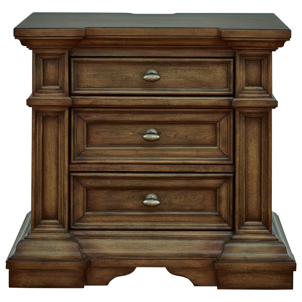 Millenium Frantanna King Panel Bed with Dresser, Chest, and Two Nightstands in Brown, , large