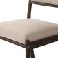Four Hands Akiro Dining Side Chair with Laken Stone Fabric in Warm Oak, , large