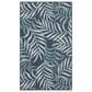 Nourison Garden Oasis Ivory and Navy 3" x 5" Indoor/Outdoor Area Rug, , large