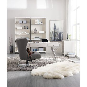 Hooker Furniture Sophisticated 60" Writing Desk in Whites/Creams/Beiges, , large