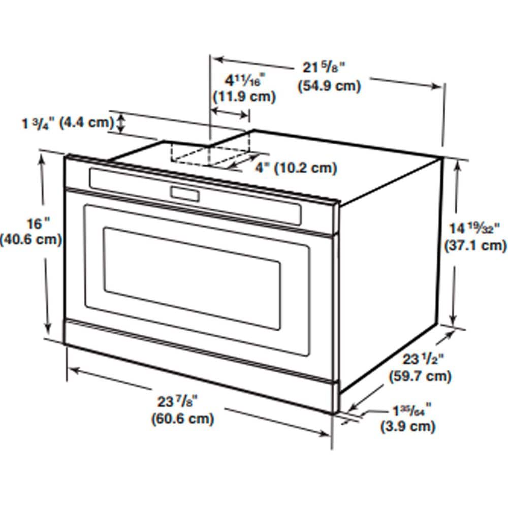 KitchenAid 24&quot; Under-Counter Microwave Oven Drawer in Stainless Steel, , large