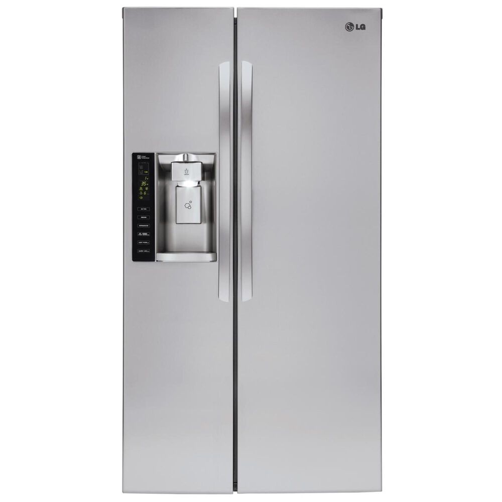 LG 22 Cu. Ft. Ultra Large Capacity Side-by-Side Counter-Depth Refrigerator with Ice & Water Dispenser , , large