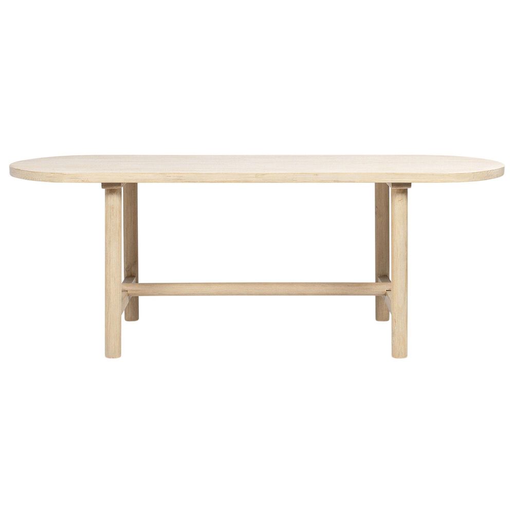 Jennifer Taylor Home Milo Dining Table in Light Natural Cerused - Table Only, , large