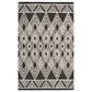 Safavieh Micro-Loop MLP155H 5" x 8" Charcoal and Ivory Area Rug, , large