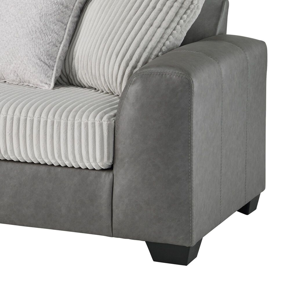Ashley Clairette Court 2-Piece Left Facing Sectional with Chaise in Alloy, , large