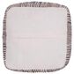 LR Home 18" Square Checkered Pouf in Cream and Black, , large