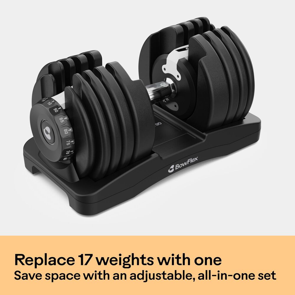 BowFlex SelectTech 90 Dumbbell in Black, , large