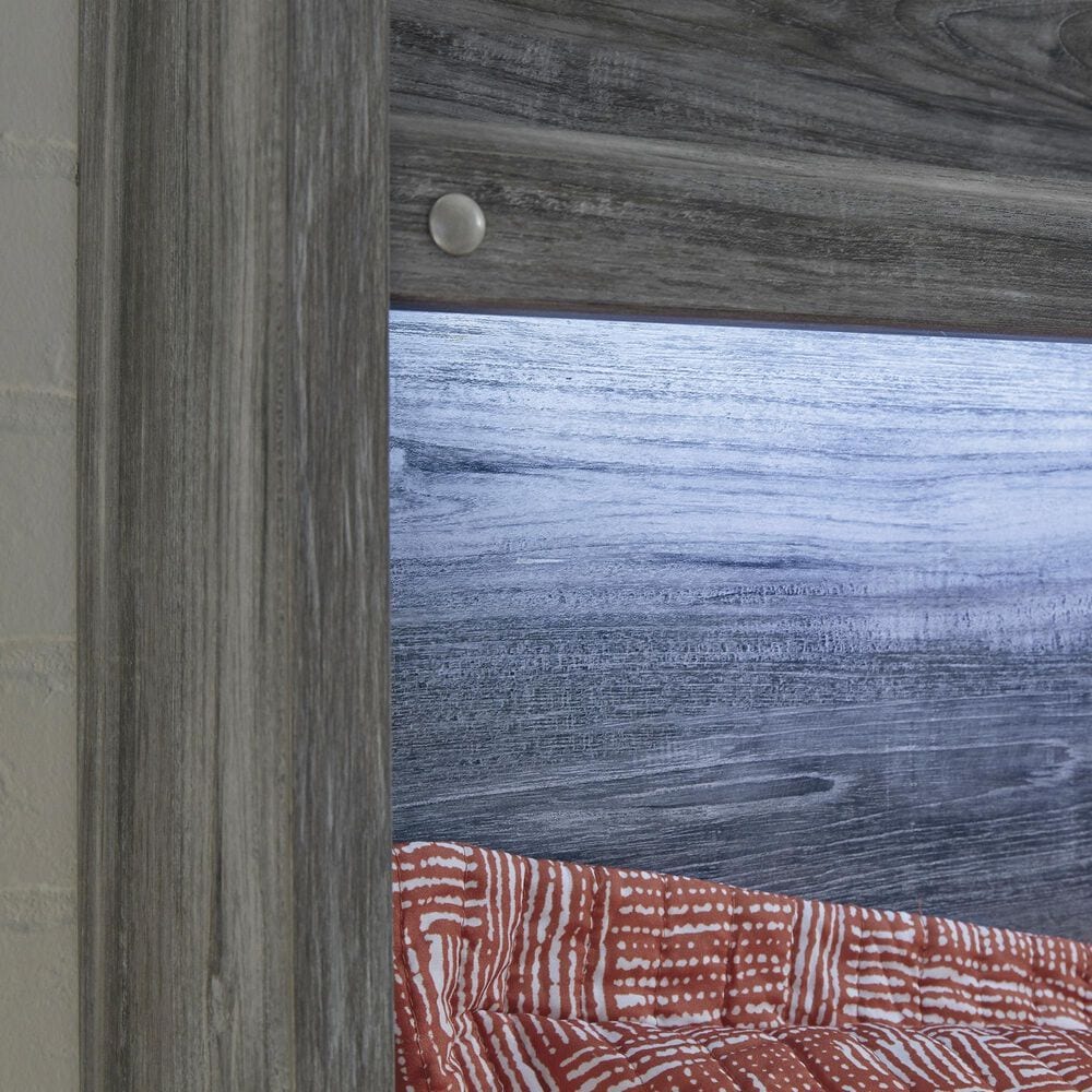 Ashley Baystorm King Panel Bed with 2 Storage Drawers in Gray, , large