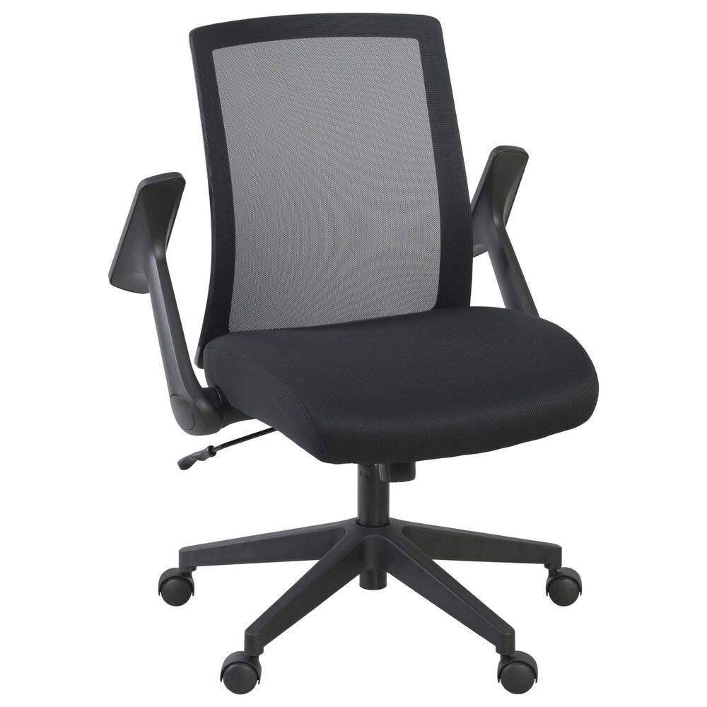 Regency Global Sourcing Squire Ergonomic Task Mesh Office Swivel Chair in Black, , large