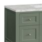 James Martin Vanities Breckenridge 48" Single Bathroom Vanity in Smokey Celadon with 3 cm Eternal Jasmine Pearl Silestone Top, Rectangular Sink and FreePower Wireless Charger, , large