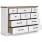 Ashley Ashbryn Dresser in White and Natural, , large