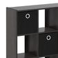 HOMLUX 9-Cube Standing Bookshelf with Bins in Espresso, , large