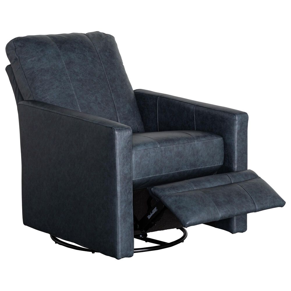 Best Home Furnishings Giana Manual Swivel Recliner in Indigo, , large
