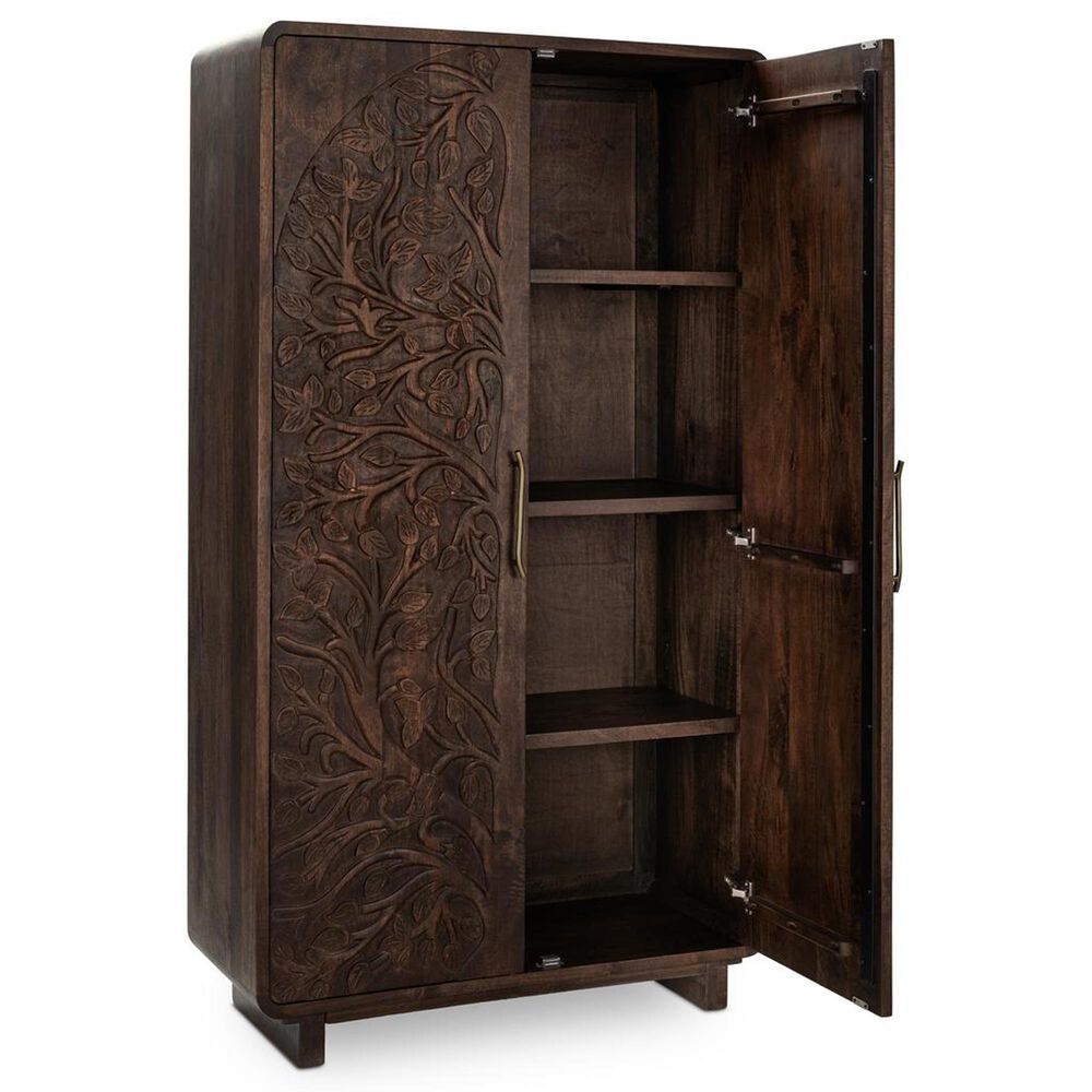 Classic Home Albero Tall Cabinet in Kona Brown, , large