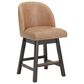 Ashley Neymorton 24.13" Swivel Counter Stool in Dark Grayish Brown, , large