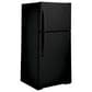 GE Appliances 19.2 Cu. Ft. Top Freezer Refrigerator with Reversible Door in Black, , large