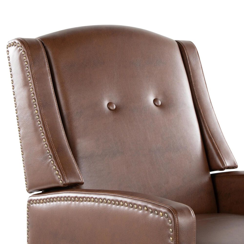 Lumisource Stanley Manual Recliner in Brown, , large