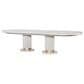Legacy Classic Miramar 7-Piece Rectangular Dining Set in Oyster and Muted Brass, , large
