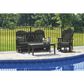 Ashley Hyland Wave Patio Rectangular Coffee Table in Black, , large