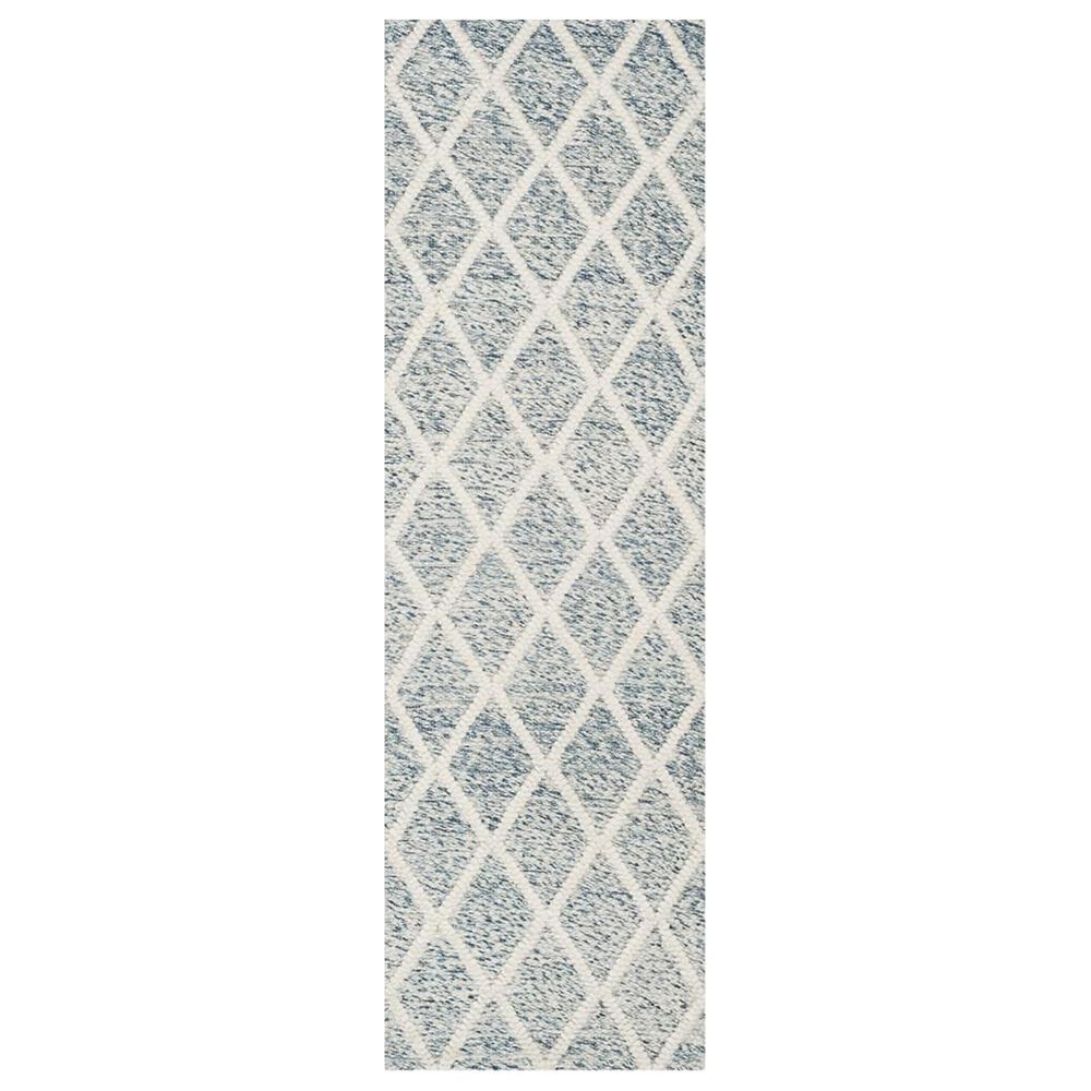 Safavieh Natura NAT711B 2"3" x 8" Ivory and Blue Runner, , large
