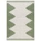 Surya Eagean EAG-2435 Grass Green, Ivory, Dark Green and Seafoam 5"3" x 7"7" Indoor/Outdoor Area Rug, , large
