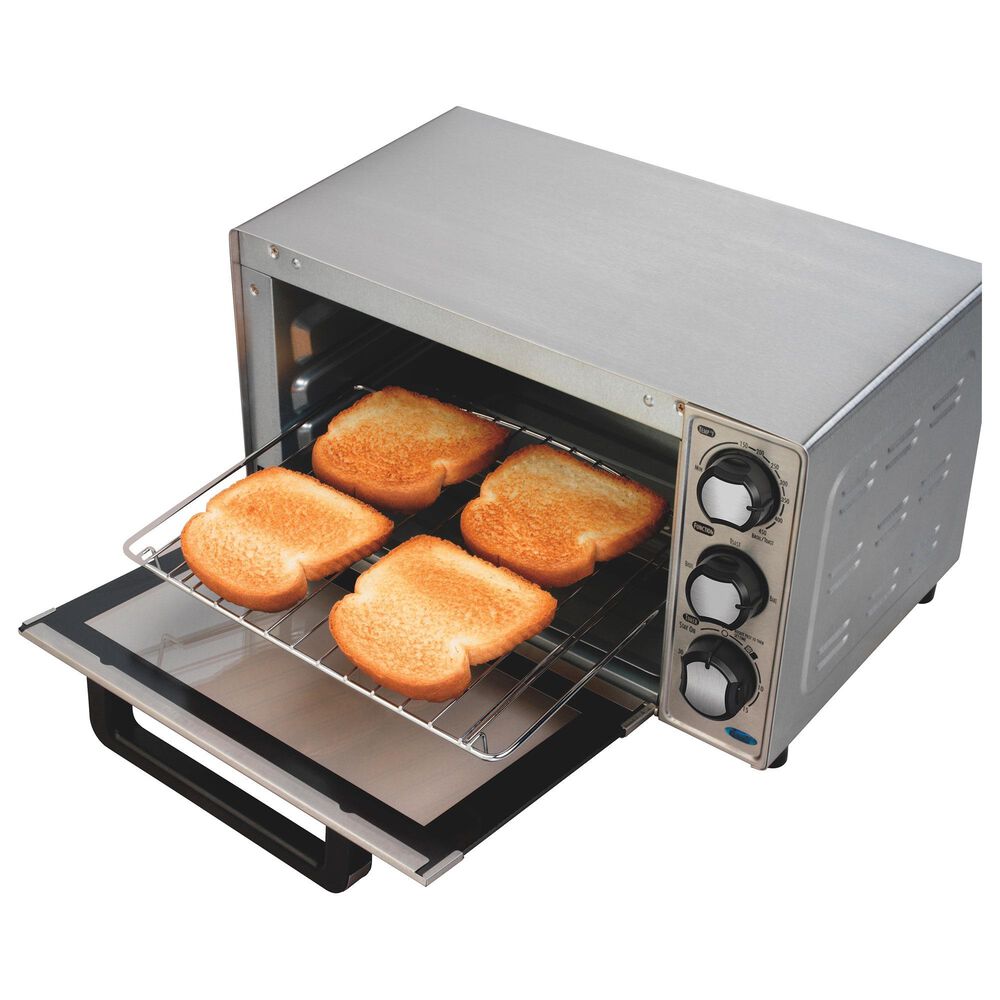 Hamilton Beach 4Slice Toaster Oven in Stainless Steel Shop NFM