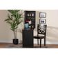 Baxton Studio Millard Wall Mount Folding Desk in Dark Brown, , large