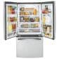 GE Appliances 18.6 Cu. Ft. Counter-Depth French-Door Refrigerator in Fingerprint Resistant Stainless Steel, , large