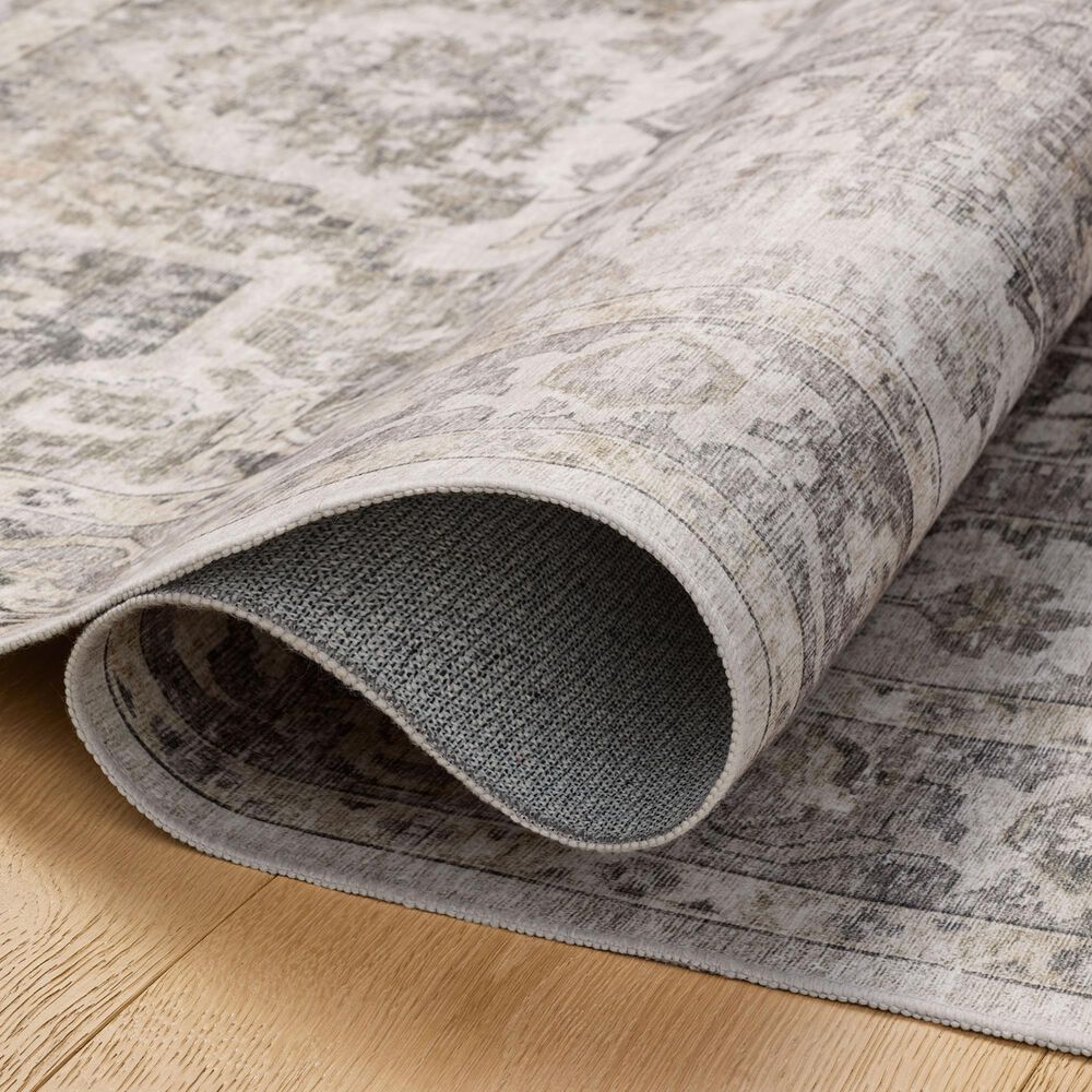 Amber Lewis x Loloi Josie 2&#39;6&quot; x 12&#39; Silver and Natural Runner, , large