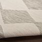 Nourison Positano Geometric Light Grey 5" x 7" Indoor/Outdoor Area Rug, , large